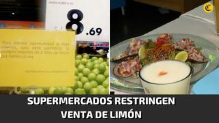Supermercado restringe venta de limón al público
