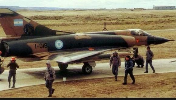 Uno de los Mirage argentinos que luchó en la Guerra de Malvinas.