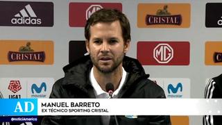 Manuel Barreto dejó de ser técnico de Sporting Cristal