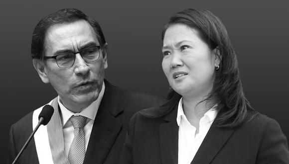 Martín Vizcarra se reunió en dos oportunidades con Keiko Fujimori, tras asumir la Presidencia de la República. (Foto: El Comercio)