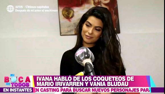 Ivana se pronunció sobre 'coqueteos' entre su ex Mario y Vania. (Foto: Captura de América TV)