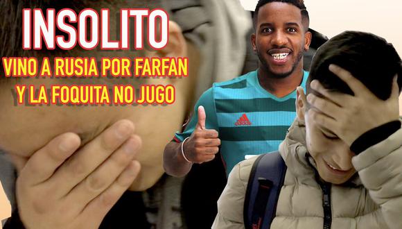 Un seguidor de Jefferson Farfán se trasladó hasta Rusia solo para presenciar un partido del '8' del Lokomotiv de Moscú. (Foto: captura de video)