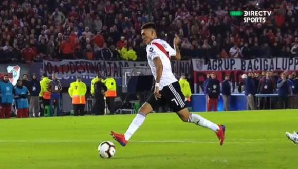River Plate vs. Paranaense: el gol de Matías Suárez que selló el título de la Recopa. (Foto: captura)