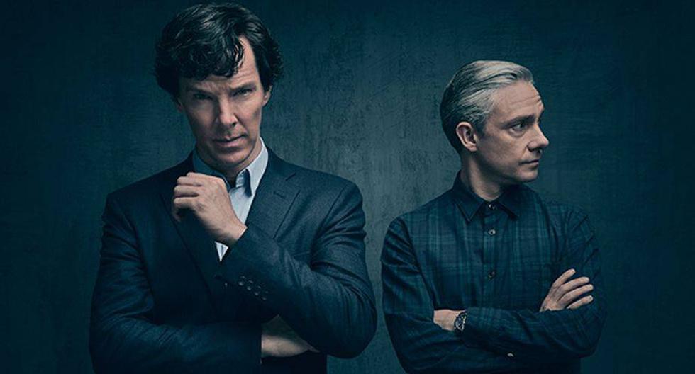 Benedict Cumberbatch es Sherlock Holmes y Martin Freeman es John Watson en 'Sherlock' (Foto: BBC One)