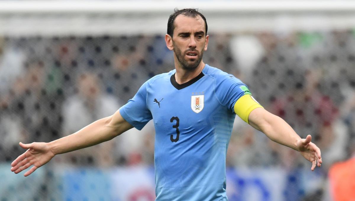 Diego Godín, capitán de Uruguay en Rusia 2018. (AFP)