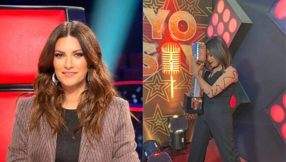 Laura Pausini saluda el triunfo de su imitadora tras ganar en “Yo Soy: Nueva generación”. (Foto: @laurapausini/@fiorellacaballero_oficial).