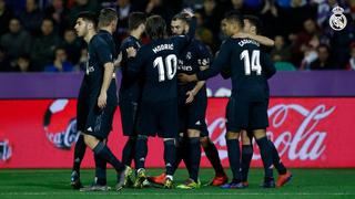 Real Madrid goleó de visita 4-1 a Real Valladolid por la Liga española