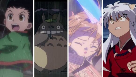 "Hunter x Hunter", "Mi vecino Totoro", "Carcaptor Sakura" e "Inuyasha" forman parte de la lista. (Foto: capturas de diversos avances disponibles en YouTube)