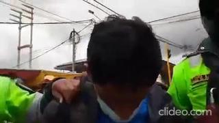 Puno: tres presuntos delincuentes fueron capturados por comerciantes | VIDEO