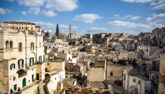 La parte histórica de Matera, Italia. Foto: Agencias.