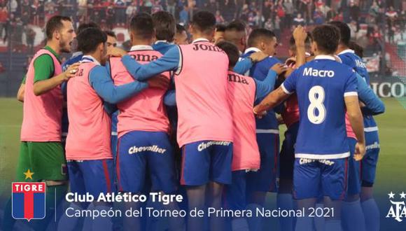 Tigre jugará en la Primera División de Argentina en el 2022. (Foto: AFA)