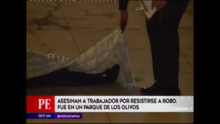 Hombre es asesinado por resistirse a robo en Los Olivos