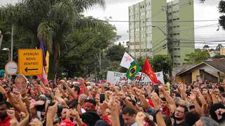 Brasil: Manifestaciones en apoyo a Lula da Silva al cumplir un año de prisión