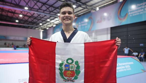 Hugo del Castillo ganó cuarto oro para el equipo de Perú en los Juegos Suramericanos Asunción 2022. (Foto: IPD)