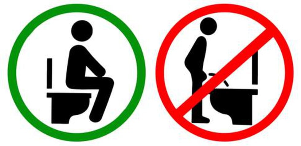En algunos baños públicos en Europa se prohíbe a los hombres orinar de pie. (Foto: Getty Images)