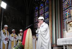 Celebraron con cascos la primera misa en Notre Dame tras del incendio | FOTOS