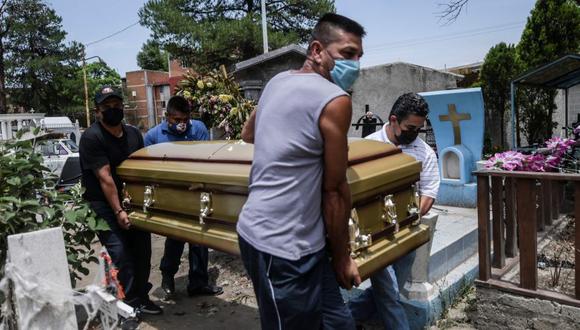 Coronavirus en México | Ultimas noticias | Último minuto: reporte de infectados y muertos miércoles 6 de mayo del 2020 | Covid-19 | La gente lleva un ataúd durante un funeral en el cementerio de Xochimilco en medio de la nueva pandemia de coronavirus. (Foto: AFP / PEDRO PARDO).