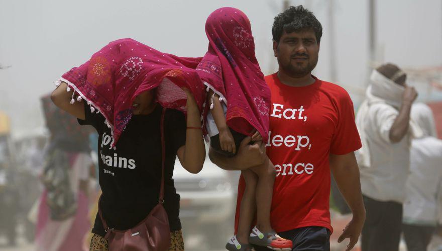 En el estado de Rajastán la temperatura supera los 50 grados. (AP)