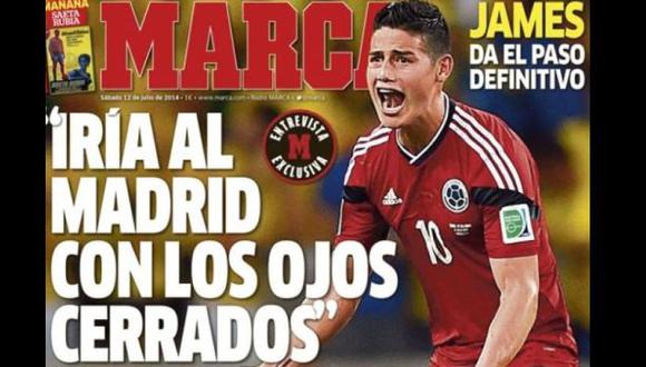 James Rodríguez: "Sería un sueño jugar en el Real Madrid"