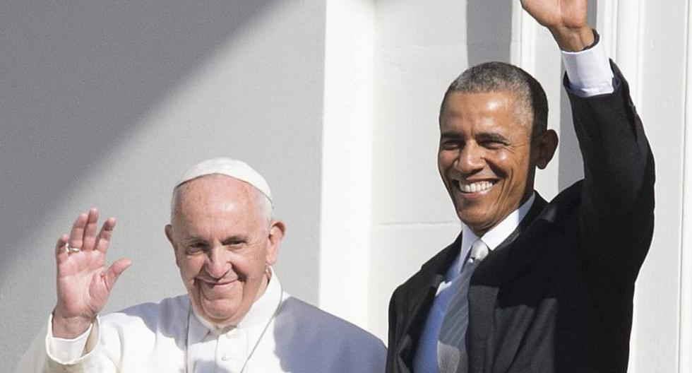 Papa Francisco y Barack Obama en balcón de la Casa Blanca. (Foto: EFE)