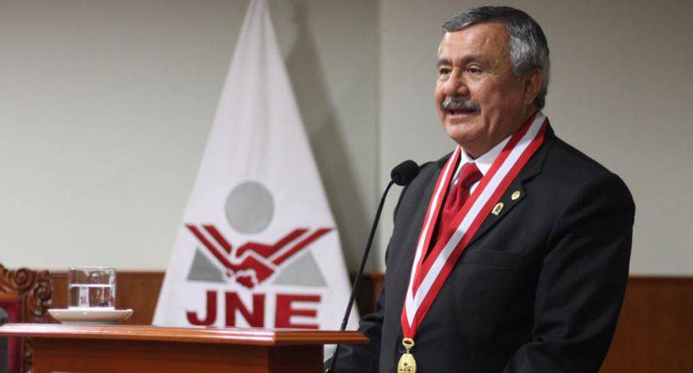 Francisco T&aacute;vara, presidente del JNE.