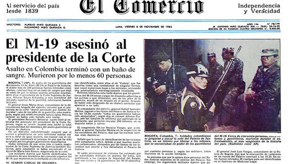 A 30 años de la toma del Palacio de Justicia de Colombia