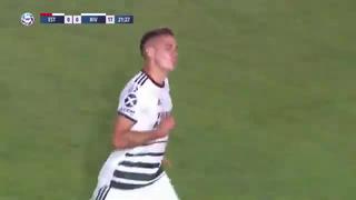 ¡Con suspenso! Rafael Santos Borré anotó el 1-0 que un rebote que ingresó con mucha lentitud a la portería de Estudiantes | VIDEO