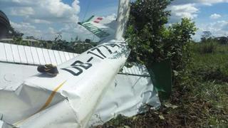 Avioneta se estrelló contra terreno de cultivo en Pucallpa