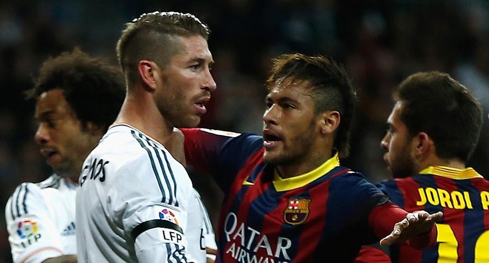 Sergio Ramos tuvo un peculiar comentario sobre la partida de Neymar del FC Barcelona. (Foto: Getty Images)