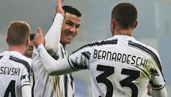 Juventus se llevó la Supercopa de Italia ante Napoli gracias a goles de Cristiano y Morata. | Foto: AFP