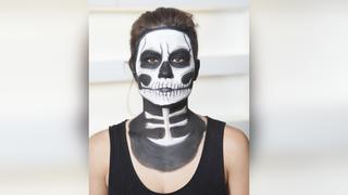 Paso a paso: Maquíllate como una calavera por Halloween