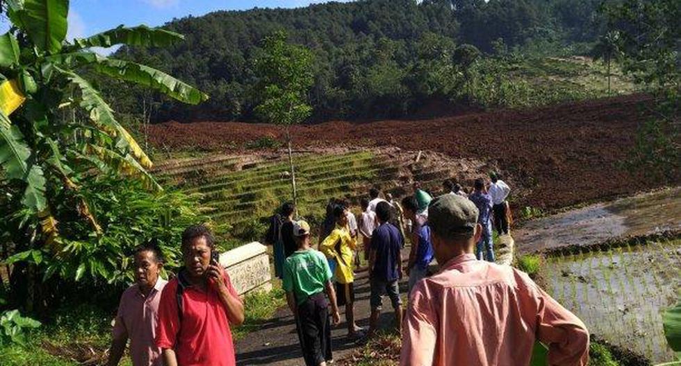 5 muertos tras avalancha en Indonesia. (Foto: EFE)