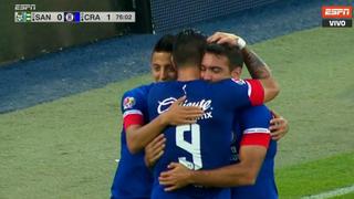 Cruz Azul vs. Santos Laguna: Martín Cauteruccio definió con mucha clase en el Estadio Nuevo Corona | VIDEO