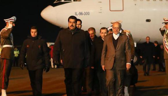 Maduro llegó a Irán en su gira para recuperar precios del crudo