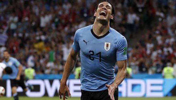 Uruguay y Portugal jugaron un emocionante encuentro que tuvo a los charrúas como vencedores. La gran figura fue Edinson Cavani que anotó dos golazos. (Foto: AP)