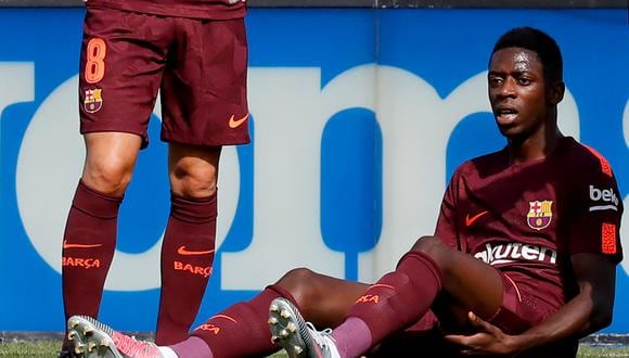 Ousmane Dembélé, el fichaje de lujo que llegó al Barcelona para suplir a Neymar, será intervenido por una eminencia en lesiones musculares. (Foto: AFP)