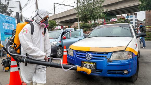 Hasta 266 taxistas podrán desinfectar gratuitamente sus vehículos diariamente en San Juan de Lurigancho. (Foto: ATU)