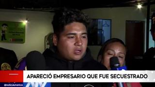 Surco: aparece joven empresario que fue secuestrado tras salir de una reunión | VIDEO