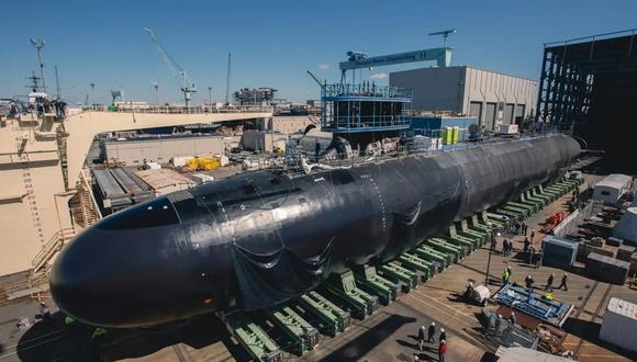 Un submarino clase Virginia en New Jersey. (Foto de Newport News)