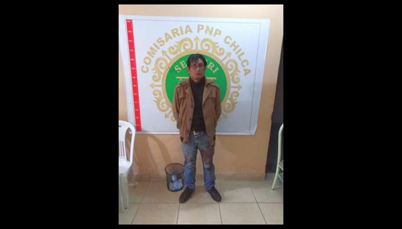 El agresor se encuentra recluido en la Dirección de Investigaciones de Huancayo (Foto: PNP)