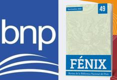 Biblioteca Nacional del Perú anuncia convocatoria para la nueva edición de la revista Fénix
