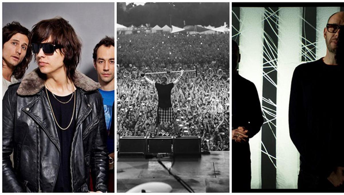 The Strokes,  Guns N’ Roses y The Chemical Brothers. (Fotos: difusión)