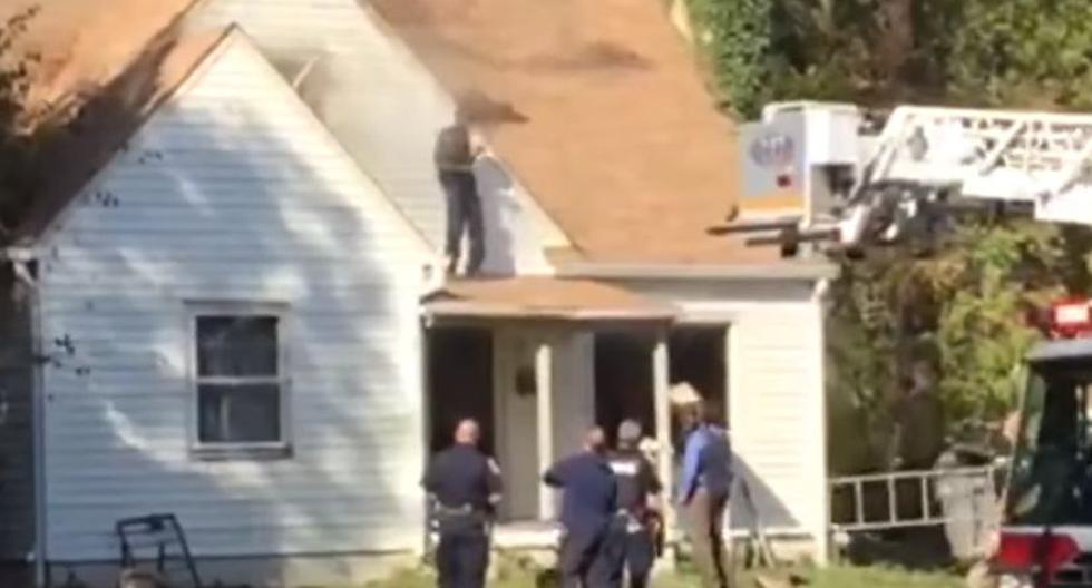 Hombre trata de incendiar casa de su exnovia. (Foto: LiveLeak / YouTube )