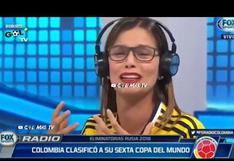 Bella periodista de Fox Sports Colombia llora en vivo por clasificación al Mundial Rusia 2018