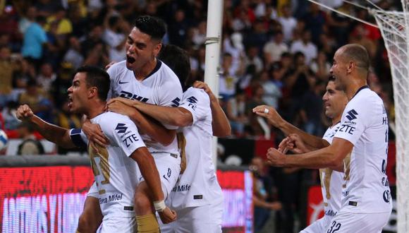El líder Pumas UNAM sumó su tercer triunfo consecutivo ante Atlas por la fecha 3 del Apertura 2018 de Liga MX en el Estadio Jalisco de Guadalajara. (Foto: Twitter)