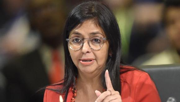 Delcy Rodríguez, canciller de Venezuela. (Foto: AFP)