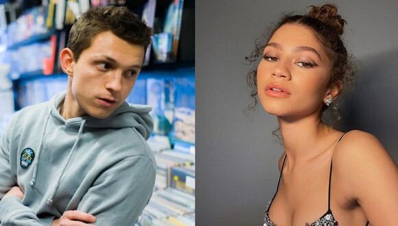 Tom Holland y Zendaya fueron captados besándose en Los Ángeles. (Foto: Composición/Instagram)