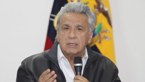 “He convocado a reunión urgente del COE (Comité de Operaciones de Emergencia) Nacional a realizarse mañana (lunes)”, escribió Moreno en su cuenta de Twitter. (Foto: EFE/Presidencia Ecuador).