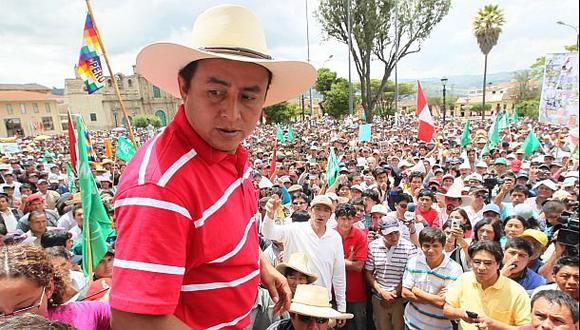 Gregorio Santos gan&oacute; en octubre del 2014 con el 44% de los votos v&aacute;lidos la presidencia del Gobierno Regional de Cajamarca. (El Comercio)