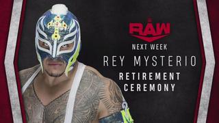 WWE: ¡Histórico! Rey Misterio tendrá su ceremonia de retiro la próxima semana 
